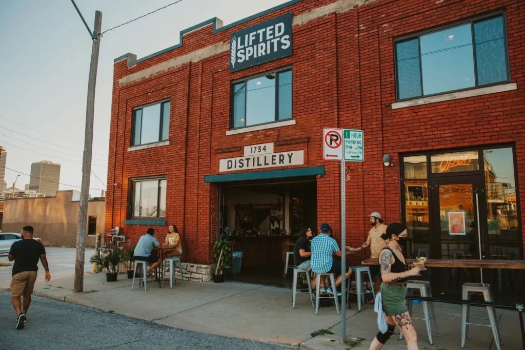 Image shows outside of Lifted Spirits in Kansas City, MO